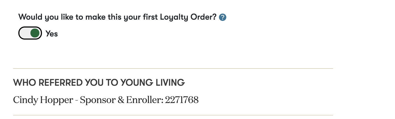 young living sponsor